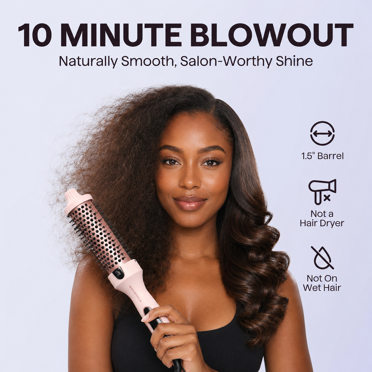 High-Crown Fluffy Dual-Use Heating Red-Light Hair Curling Wand