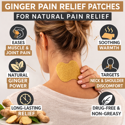 Sore Back, Knees or Shoulders? Relieve Joint Pain Naturally with Ginger Patches