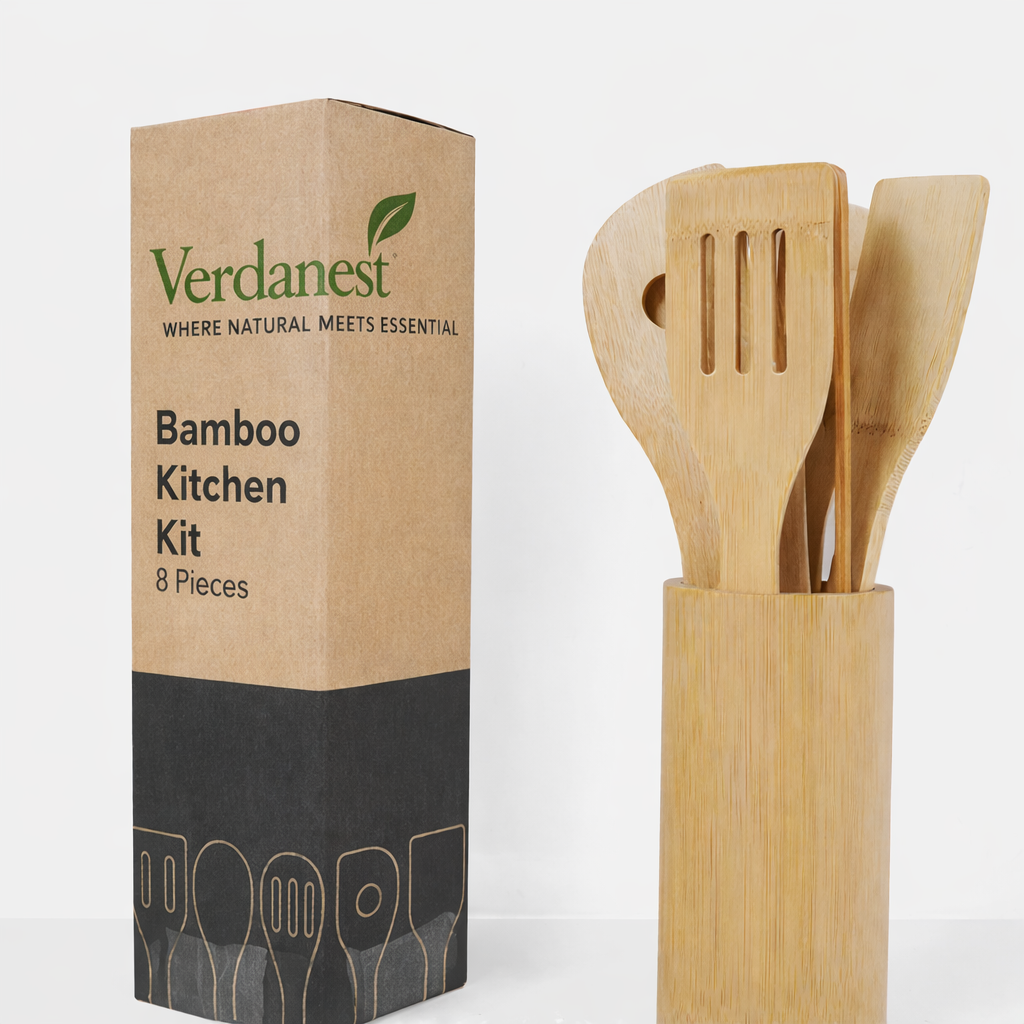 Verdanest™ Essential Bamboo Kitchen Set (8-Piece) – Verdanest Home